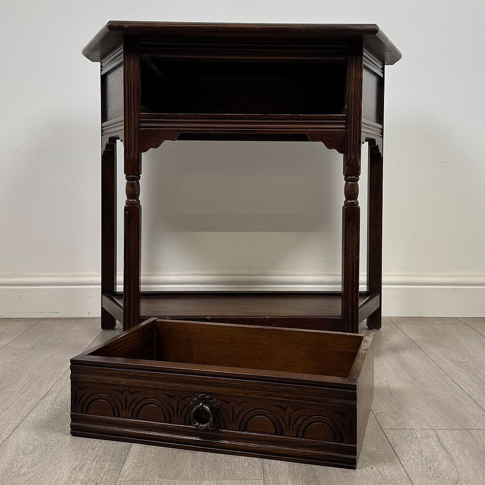 Thumbnail: Antique 20th Century Side Table In Oak ( AF-5697 )