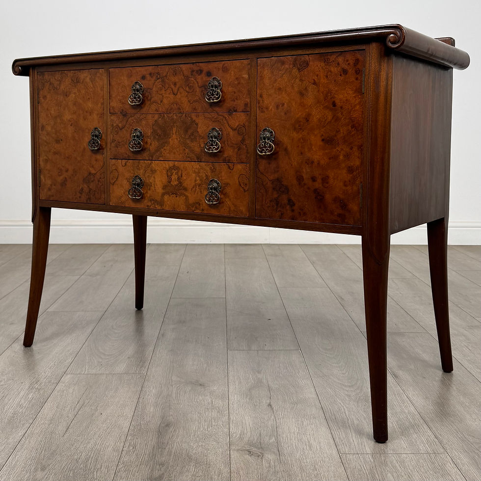 Thumbnail: Antique 20th Century Edwardian Sideboard In Burr Walnut ( AF-5775 )
