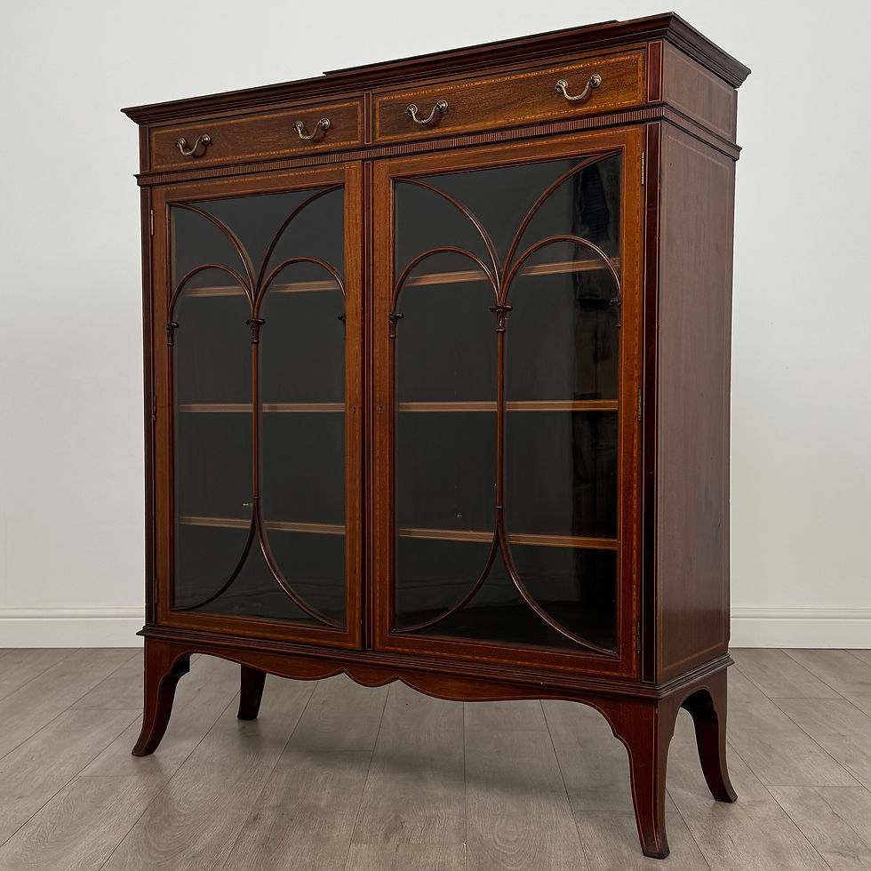 Thumbnail: Antique 19th Century Fine Quality Display Cabinet In Mahogany ( AF-5267 )