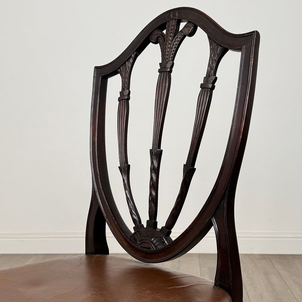 Thumbnail: Antique 18th Century Set Of 6 Dining Chairs In Mahogany ( REF AF-4903 )