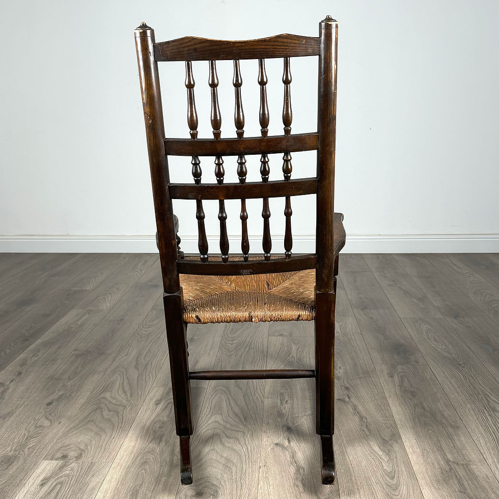 Thumbnail: Antique 20th Century Rocking Chair In Oak ( REF AF-3292 )