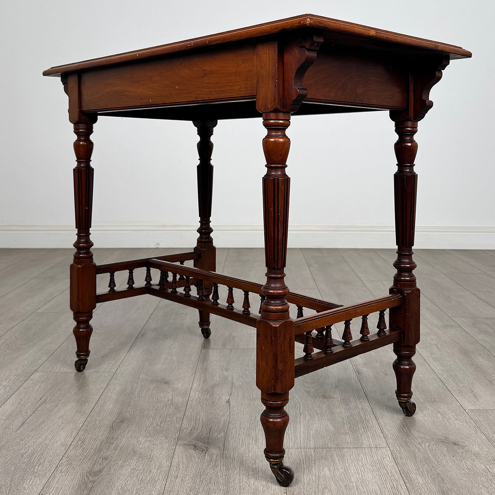 Thumbnail: Antique 20th Century Edwardian Side Table In Walnut ( AF-5657 )