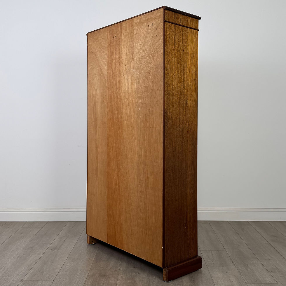 Thumbnail: Vintage 20th Century Narrow Hall Wardrobe In Mahogany ( AF-5661 )
