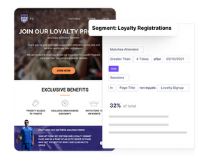 Segmenting your fans: Personalisation that enhances your relationship with fans.