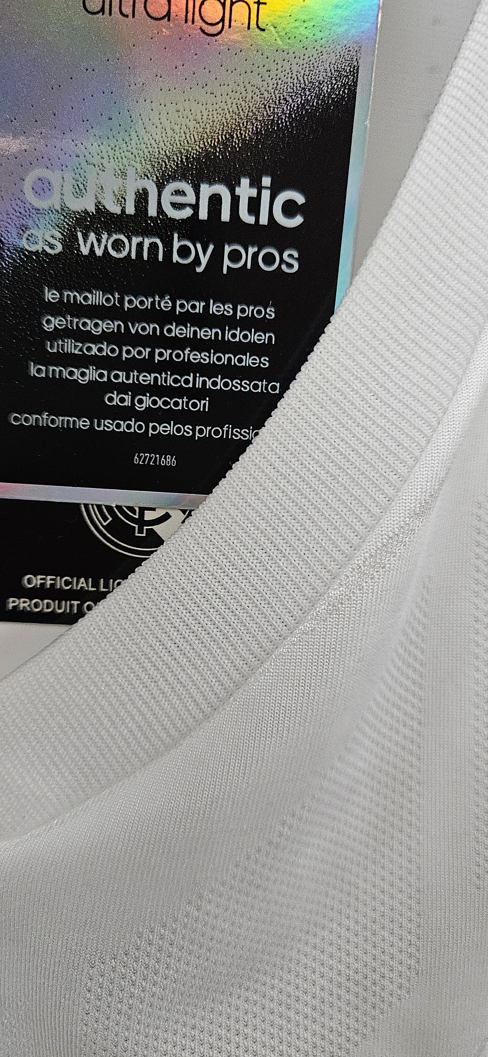 Thumbnail: REAL MADRID 2017 2018 ADIZERO HOME LONG SLEEVE RONALDO MEDIUM REPRODUCTION UCL