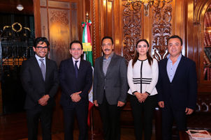 GOBERNADOR OMAR FAYA SE REUNIÓ CON SECRETARIO DE HACIENDA