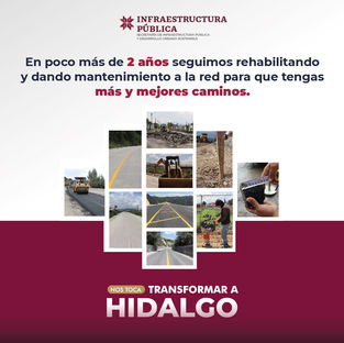 Dignificar los caminos y carreteras del estado es prioridad. 🛣️Hoy, #NosTocaTransformar a Hidalgo, las labores continúan por el bienestar de las familias. 🧑🧑🧒#PrimeroElPueblo#CaminosSeguros