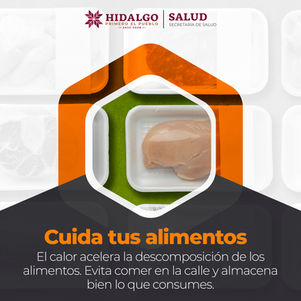 Para proteger tu salud, es importante manejar y conservar bien los alimentos, especialmente en temporada de calor. 🌡️Opta por preparaciones en casa y asegúrate de almacenarlas en condiciones adecuad