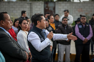INAUGURA ALCALDE RAÚL CAMACHO BAÑOS  PAVIMENTACIÓN PASEOS DE CHAVARRÍA – LA CALERA EN MINERAL DE LA 