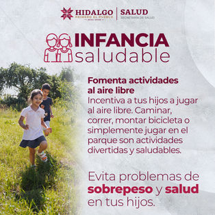 Más movimiento, menos riesgos. ⚠️Jugar al aire libre, correr o andar en bici mantiene a niñas y niños activos y saludables. 🚴♂️#PrimeroTuSalud