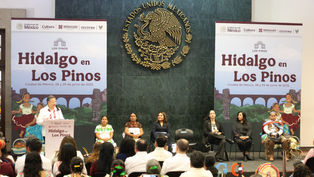 Hidalgo llega a Los Pinos con cultura y tradición