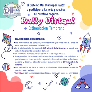 PROMUEVE DIF DE MINERAL DE LA REFORMA RALLY VIRTUAL DE ESTIMULACIÓN TEMPRANA