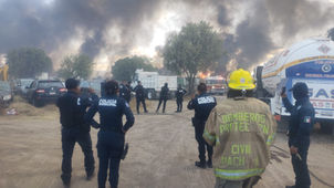 CONTROLAN INCENDIO REGISTRADO EN EPAZOYUCAN.