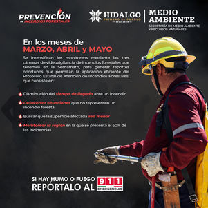 Durante los meses más cálidos, ☀️🕶️ se refuerzan los monitoreos para prevenir y combatir incendios forestales.Si ves humo o fuego 🔥 repórtalo al 📲 911 o a las autoridades ambientales.La prevenci