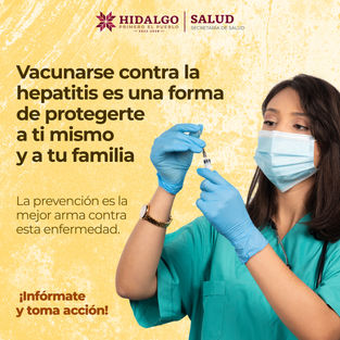 💉 Cuidar de tu salud es la mejor decisión. La vacuna contra la #hepatitis te protege a ti y a tu familia.¡Infórmate y acude a tu unidad de salud!🩺#PrimeroTuSalud