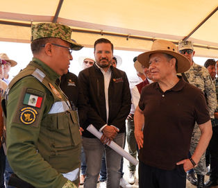 Julio Menchaca supervisa avances del tren AIFA-Pachuca