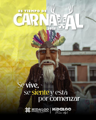 🎭 ¡El Carnaval está por comenzar! 🎉Vive la fiesta, la tradición y la alegría en el DesfileInaugural de todos los carnavales de #Hidalgo. Te esperamos este 21 de febrero en Pachuca. 🎊🕓 16:00 