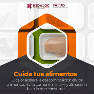 Para proteger tu salud, es importante manejar y conservar bien los alimentos, especialmente en temporada de calor. 🌡️Opta por preparaciones en casa y asegúrate de almacenarlas en condiciones adecuad