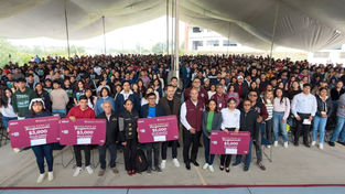 Natividad Castrejón promueve salud y becas en Tepeji del Río y Tula de Allende