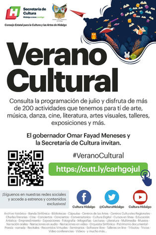 ARRANCA GOBIERNO DE HIDALGO CON EL VERANO CULTURAL