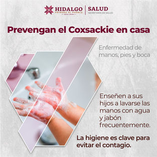 Mantener una buena higiene en casa ayuda a prevenir el #Coxsackie. 🧼💦Desinfecta superficies, lava los juguetes y fomenta el uso de cubiertos individuales.¡Cuida la salud de las infancias! 👧🧒#P