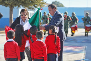REALIZA MINERAL DE LA REFORMA CEREMONIA DE INCINERACIÓN Y ABANDERAMIENTO EN PREESCOLAR DE EL VENADO