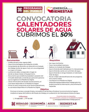 ¡#EnergíaParaElBienestar está de regreso! ⚡ Y trae para ti un calentador solar de agua con el 50% de descuento. 🌞¿Te interesa?📞 Llama al 771 688 6189📲 WhatsApp: 771 155 0181 (solo mensaje)🕘 L