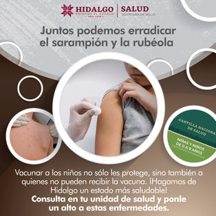 ¡Protégelos hoy para cuidarlos siempre! 💉Lleva a tus niñas y niños de 0 a 9 años a vacunarse contra el #sarampión y la #rubéola. Es gratis y está disponible en tu centro de salud más cercano. 🏥#