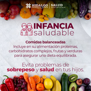 Una alimentación equilibrada en la infancia es clave para un crecimiento saludable.Asegúrate de ofrecer porciones adecuadas, combinando distintos grupos de alimentos y fomentando buenos hábitos desd