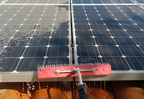 solar panel cleaning