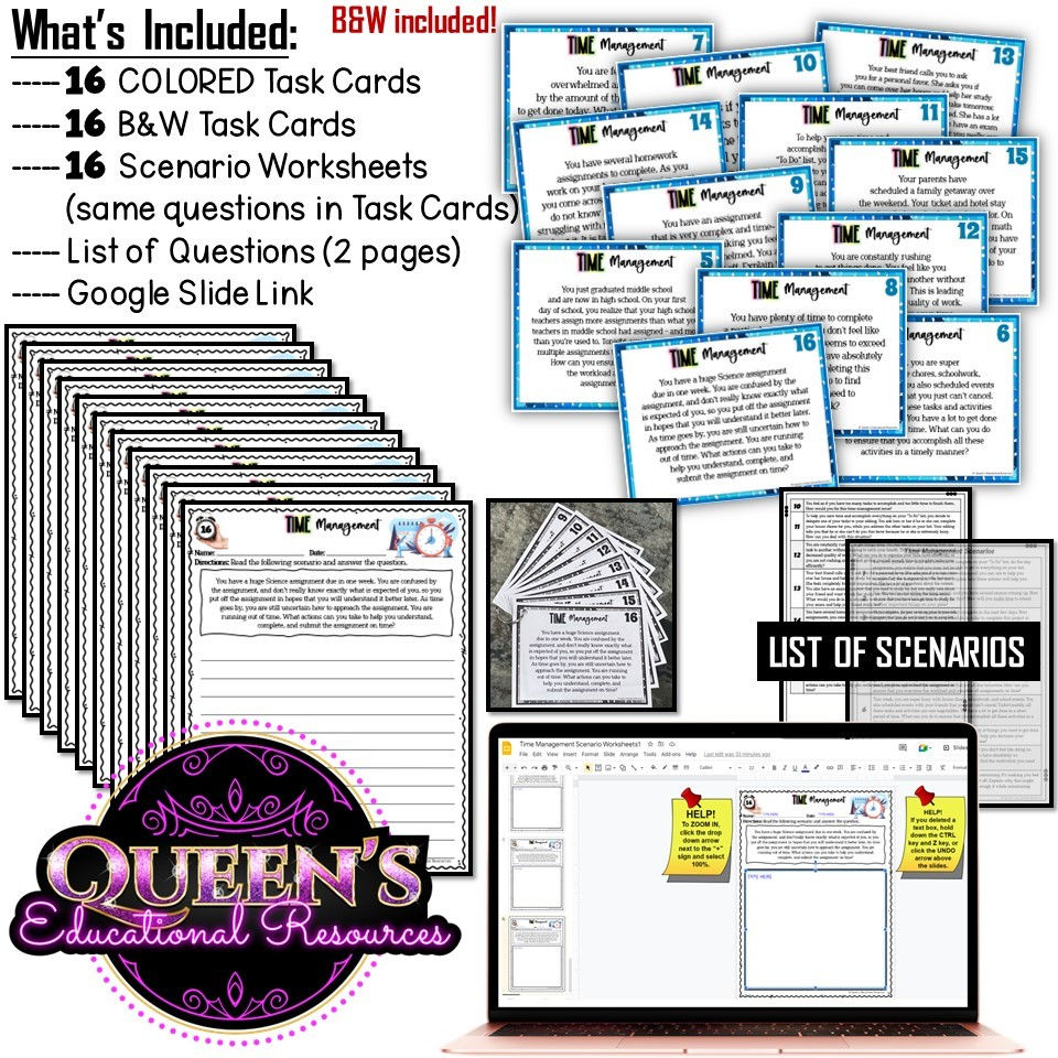Thumbnail: Time Management Activities | Time Management Situation Cards | Time Management