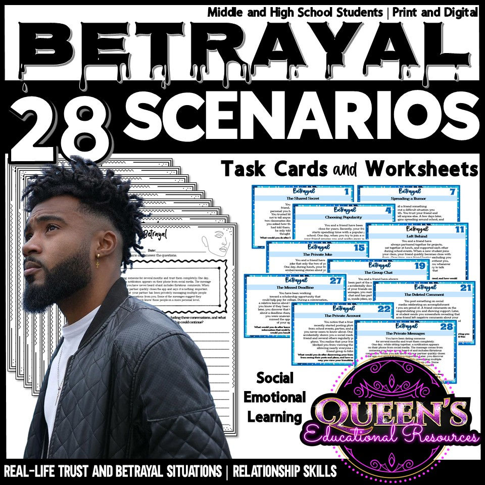 Thumbnail: Betrayal Activity Worksheets and Scenarios | Trust Activities | SEL Activities
