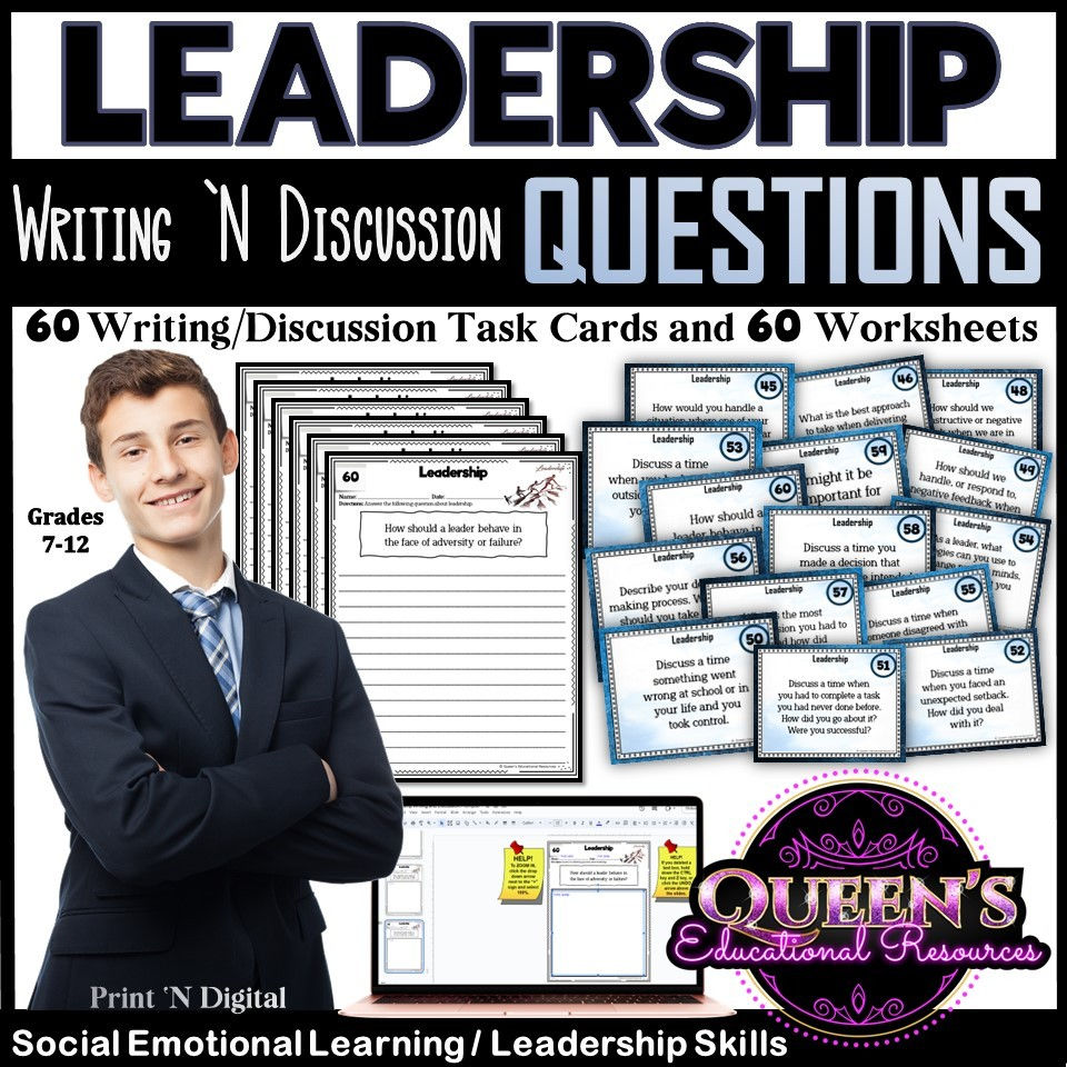 Thumbnail: Leadership Activities | Leadership Worksheets | SEL Activities High School