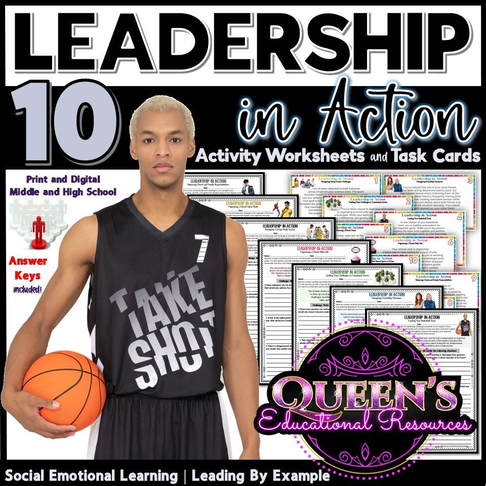 Thumbnail: Leadership Activities | Leadership Worksheets | SEL Activities High School