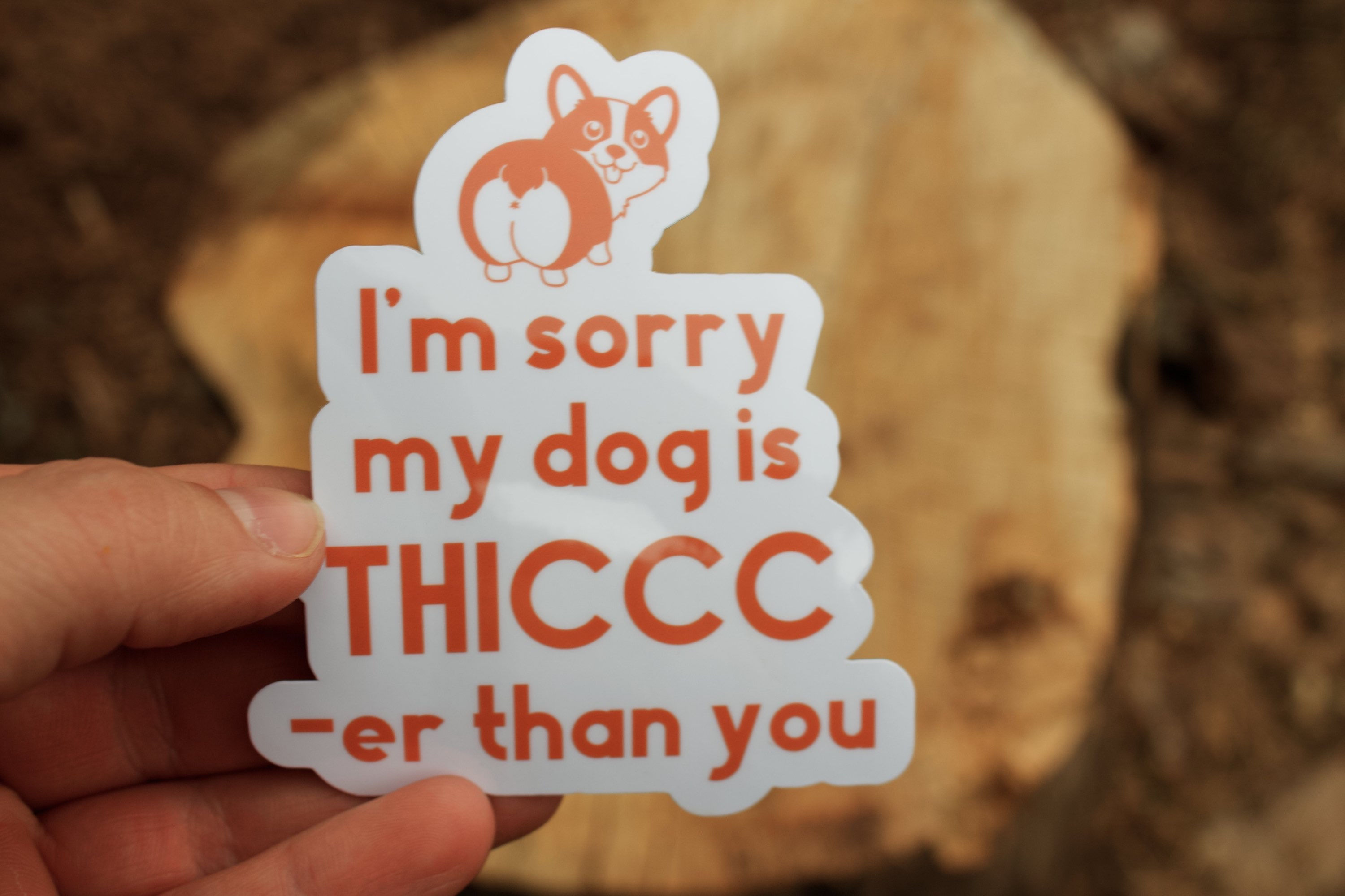 I'm Sorry My Dog Is Thiccc-er Than You