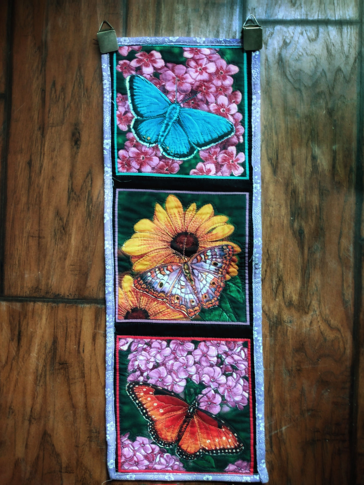 Quilted Butterfly Wall Hanging (8"x24")