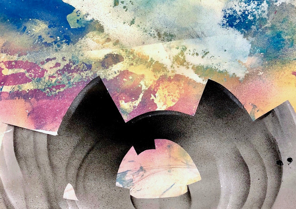 Concave
Spray paint on paper
18 x 24"
2019