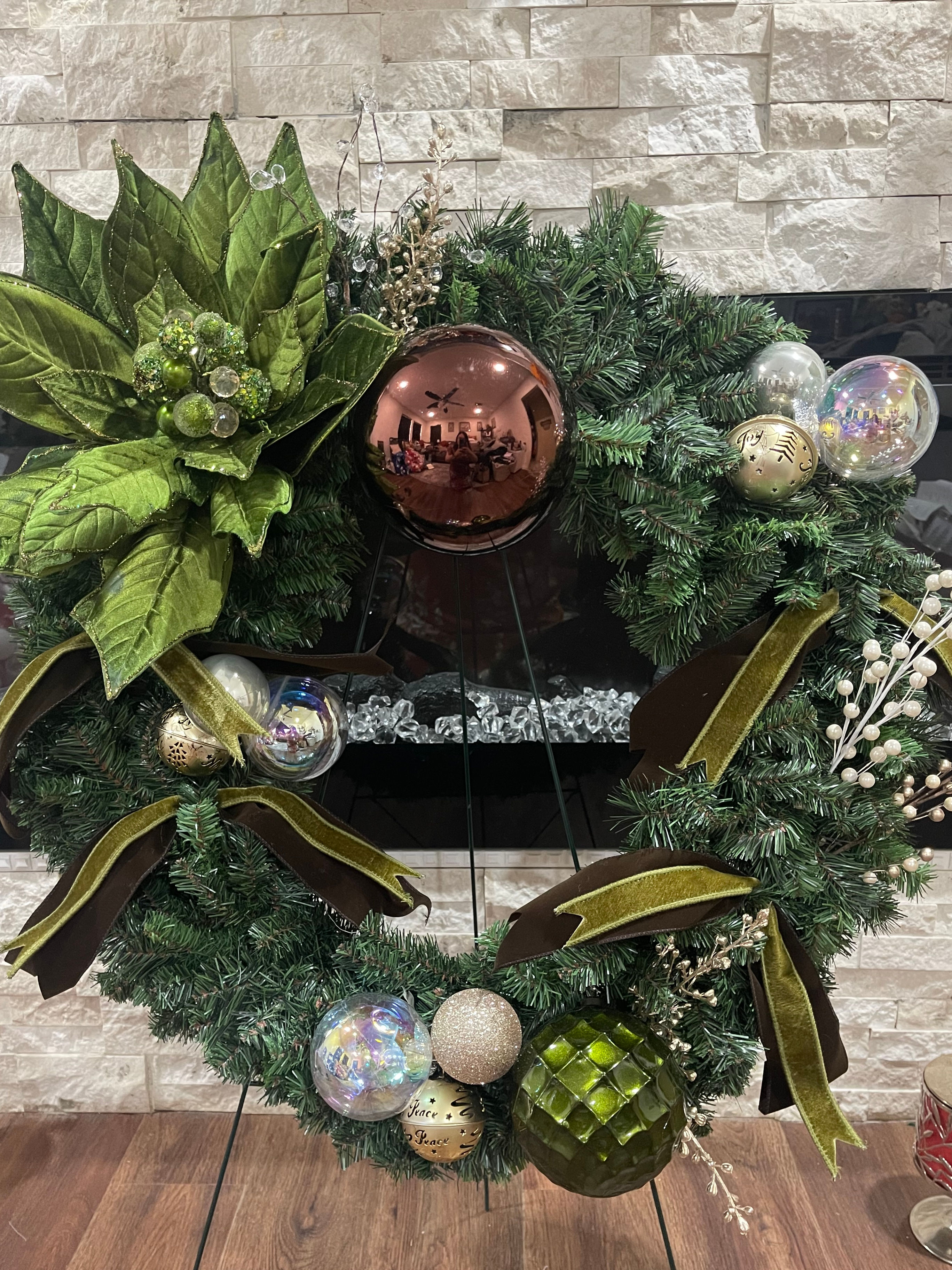 Sage green and brown Wreath