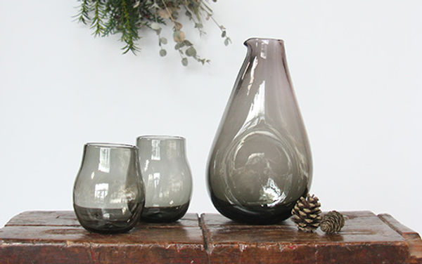 Louisa Raven Glass - Carafe and tumblers