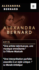 Musique website templates – Musicienne