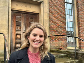 Jess Brown-Fuller visits newly secured Chichester Crown Court