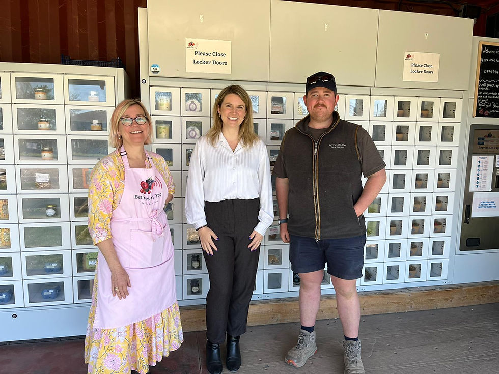  Jess Brown-Fuller visited Berries on Tap, a family-run farm based in Sidlesham producing high-quality soft fruit.