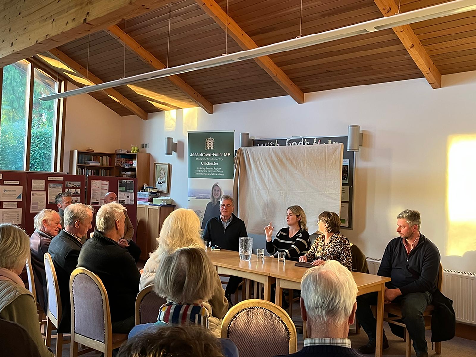 Jess Brown-Fuller MP hears from Funtington residents at Q&A event