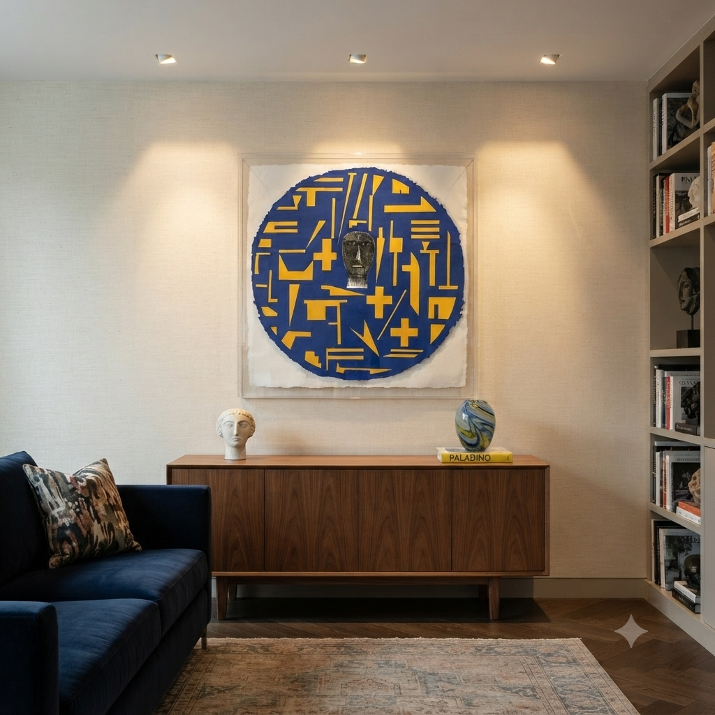 Shield (Scudi) di Mimmo Paladino in ambiente