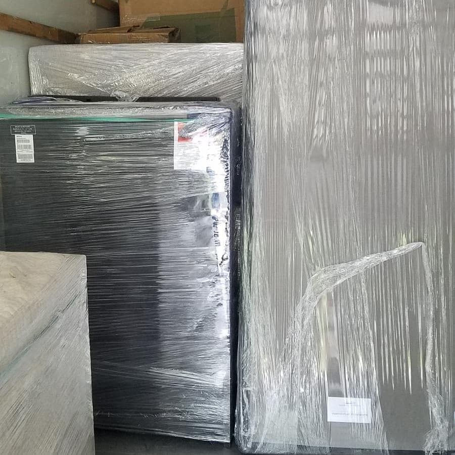 Moving helpers wrap your furniture