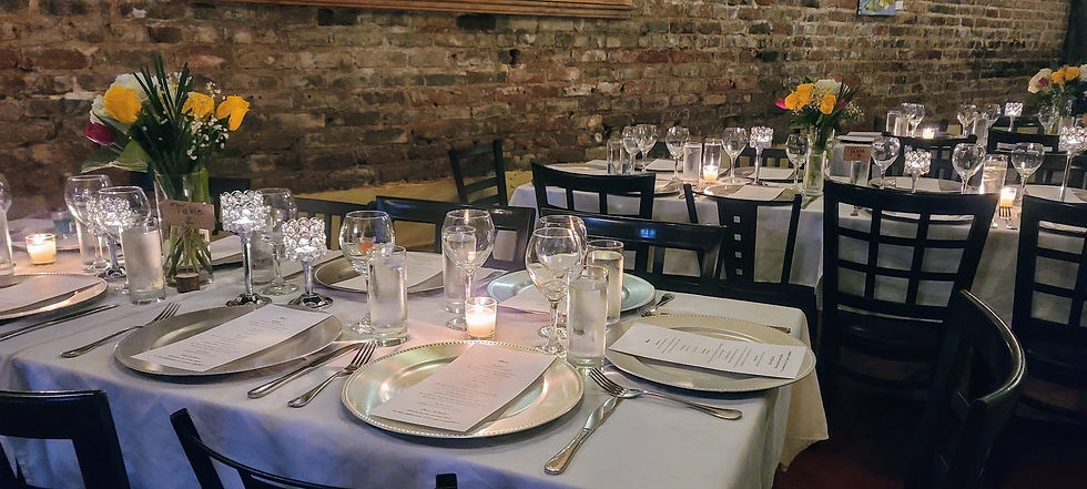Private event dining at Ziba’s Bistro