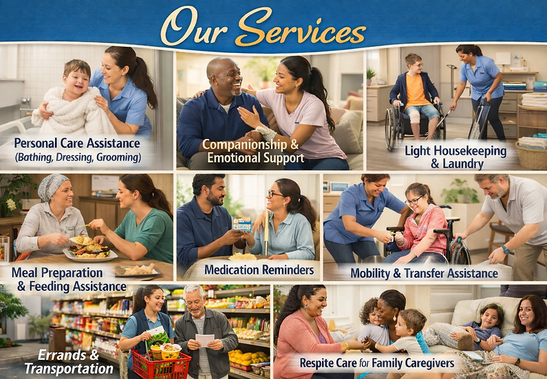 Our caregiving services in action