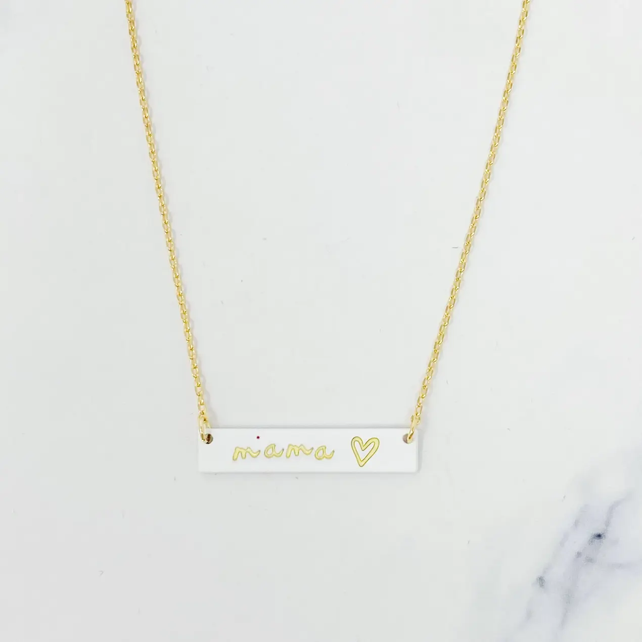 Mama Bar White Necklace