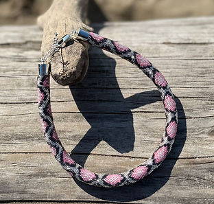 Pink Python Necklace