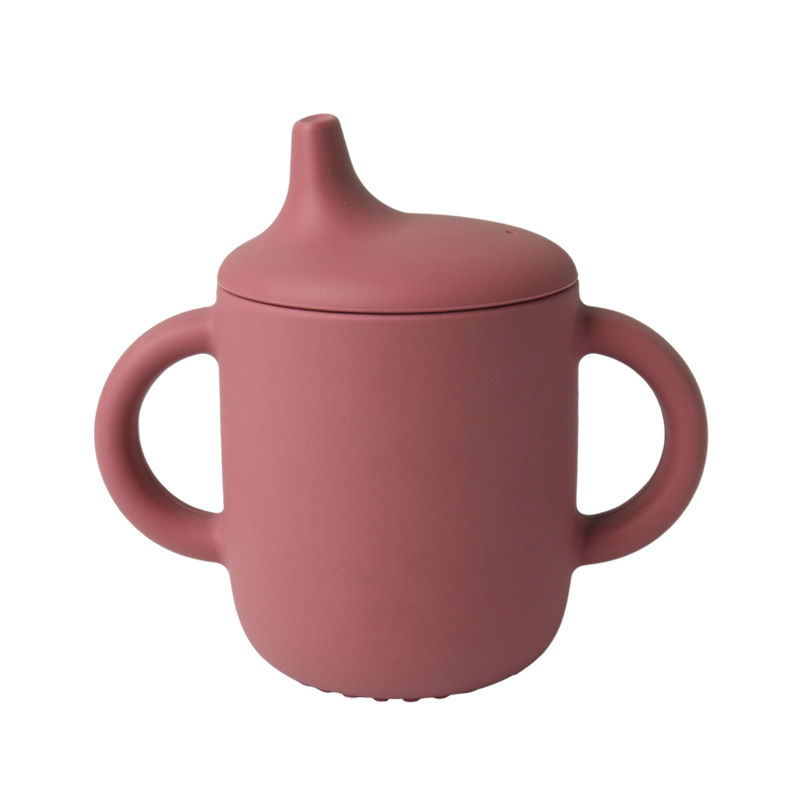 Thumbnail: Silicone Baby Drinking Cup with Straw, Leak-proof Design